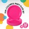 50 Count Cerise Paper Plates Hot Pink Disposable Party Supplies Round 7"